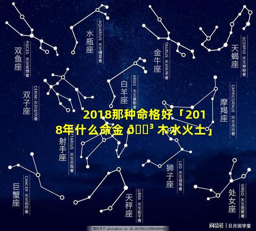 2018那种命格好「2018年什么命金 🌳 木水火土」